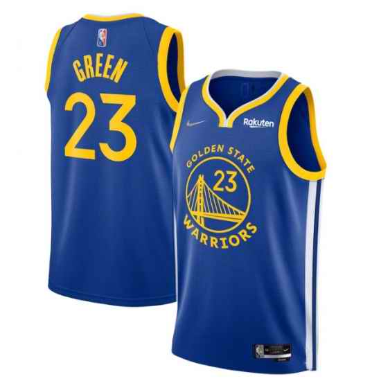 Men's Golden State Warriors #23 Draymond Green Royal 75th Anniversary Stitched Basketball Jersey->golden state warriors->NBA Jersey