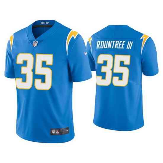 Men Los Angeles Chargers #35 Larry Rountree III 2021 Blue Vapor Untouchable Limited Stitched Jersey->los angeles chargers->NFL Jersey