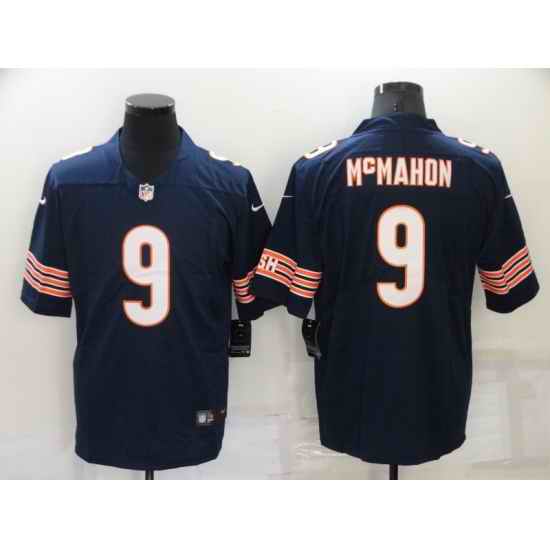 Men's Chicago Bears #9 Jim McMahon Navy Blue 2021 Vapor Untouchable Stitched NFL Nike Limited Jersey->chicago bears->NFL Jersey