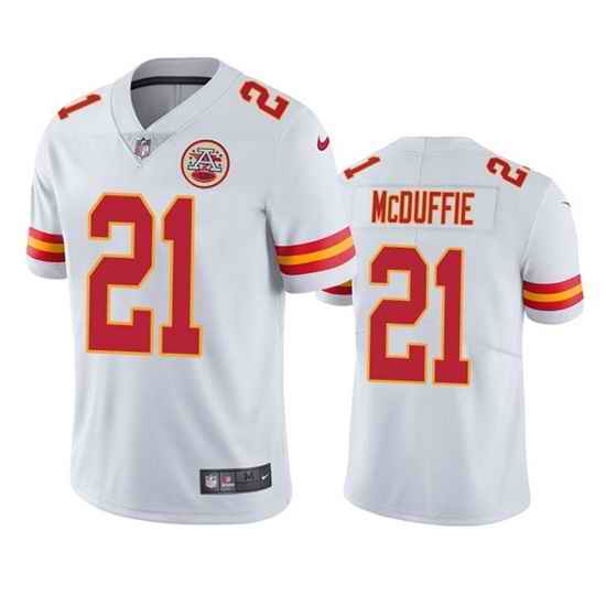 Men Kansas City Chiefs #21 Trent McDuffie White Vapor Untouchable Limited Stitched Football Jersey->kansas city chiefs->NFL Jersey