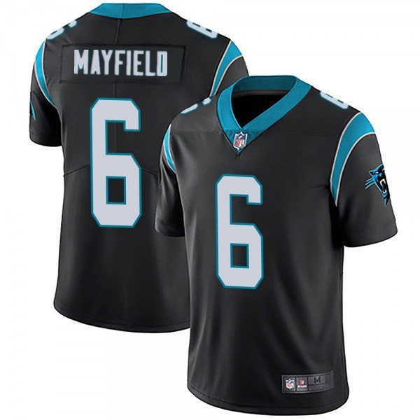 Men's Carolina Panthers #6 Baker Mayfield Black Vapor Untouchable Limited Stitched Jersey->carolina panthers->NFL Jersey