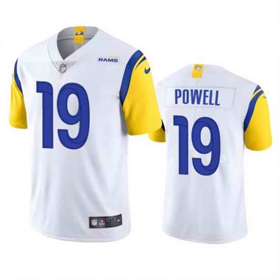 Men Los Angeles Rams #19 Brandon Powell White Vapor Untouchable Limited Stitched Football Jersey->las vegas raiders->NFL Jersey