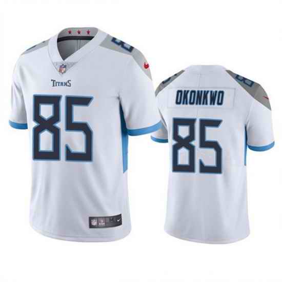Men's Tennessee Titans #85 Chig Okonkwo White Vapor Untouchable Stitched Jersey->new york giants->NFL Jersey