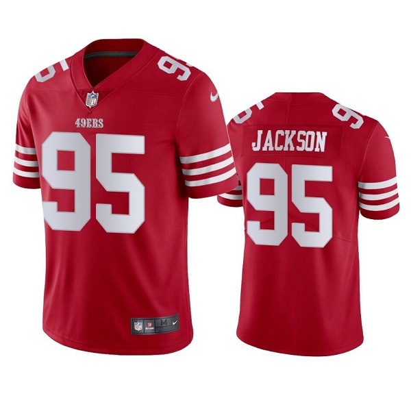 Men's San Francisco 49ers #95 Drake Jackson 2022 Red Vapor Untouchable Stitched Football Jersey->san francisco 49ers->NFL Jersey