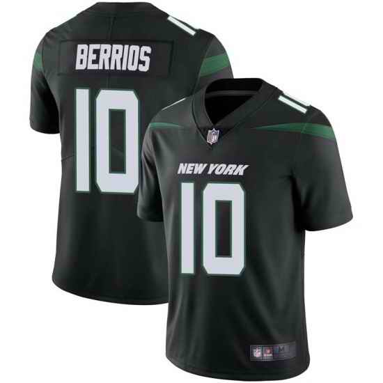 Men's New York Jets #10 Braxton Berrios Black Vapor Untouchable Limited Stitched Jersey->new york jets->NFL Jersey