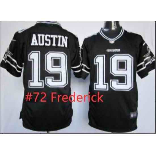 Men Cowboys Travis Frederick Black Jersey->dallas cowboys->NFL Jersey