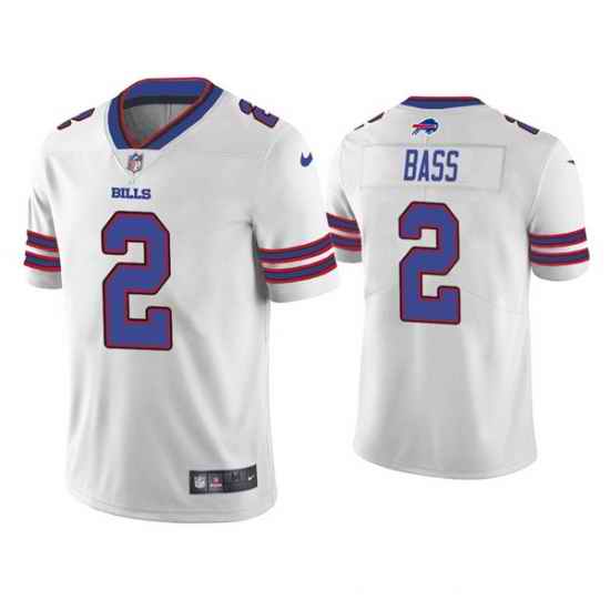 Men's Buffalo Bills #2 Tyler Bass White Vapor Untouchable Limited Stitched Jersey->buffalo bills->NFL Jersey