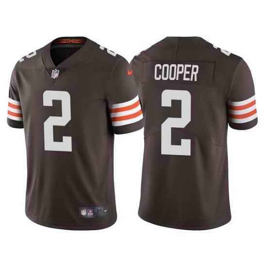 Men's Cleveland Browns #2 Amari Cooper Brown Vapor Untouchable Limited Stitched Jersey->chicago bears->NFL Jersey