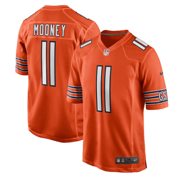 Men's Chicago Bears #11 Darnell Mooney Orange Stitched Game Jersey->chicago bears->NFL Jersey