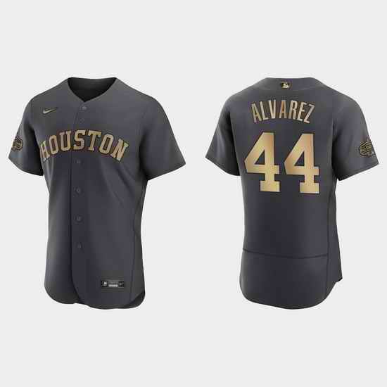 Men Yordan Alvarez Houston Astros 2022 Mlb All Star Game Authentic Charcoal Jersey->2022 all star->MLB Jersey
