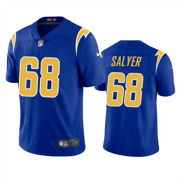 Men's Los Angeles Chargers #68 Jamaree Salyer Royal Vapor Untouchable Limited Stitched Jersey->los angeles chargers->NFL Jersey