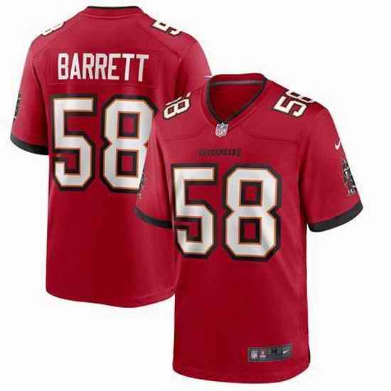 Men Nike Tampa Bay Buccaneers #58 Shaquil Barrett Red Vapor Limited Jersey->tampa bay buccaneers->NFL Jersey