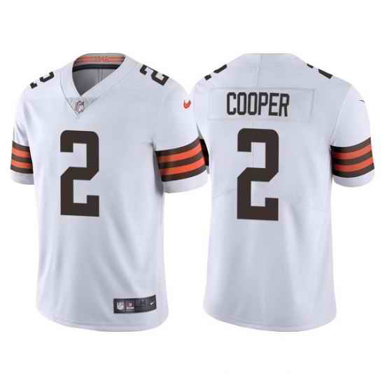 Men's Cleveland Browns #2 Amari Cooper White Vapor Untouchable Limited Stitched Jersey->chicago bears->NFL Jersey