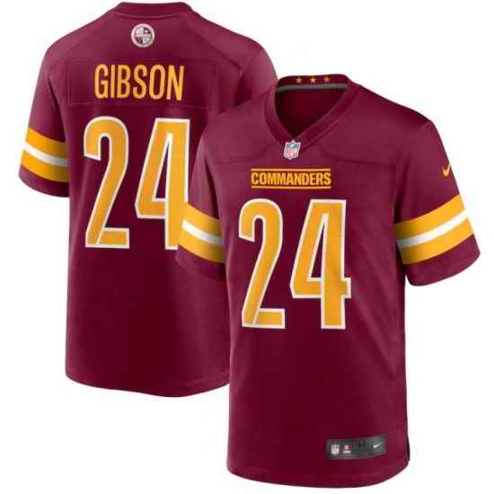 Youth Washington Commanders #24 Antonio Gibson 2022 Burgundy Game Stitched Jersey->youth nfl jersey->Youth Jersey
