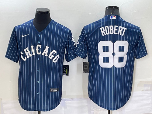 Men's Chicago White Sox #88 Luis Robert Navy Cool Base Stitched Jersey->chicago white sox->MLB Jersey