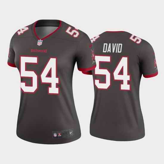 Women Nike Tampa Bay Buccaneers #54 Lavonte David Pewter Alternate Vapor Limited Jersey