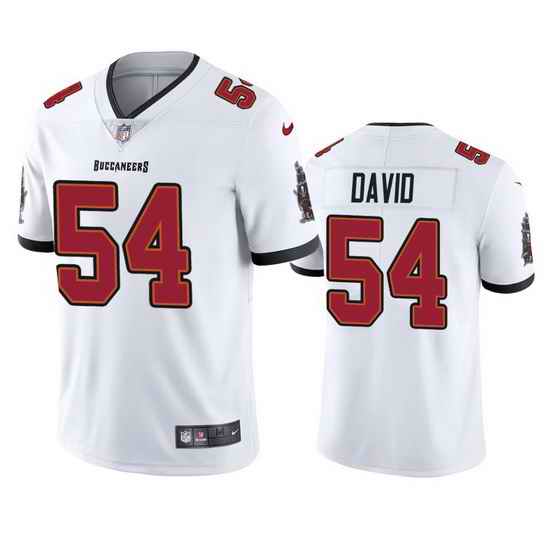 Men Nike Tampa Bay Buccaneers #54 Lavonte David White Vapor Limited Jersey->tampa bay buccaneers->NFL Jersey