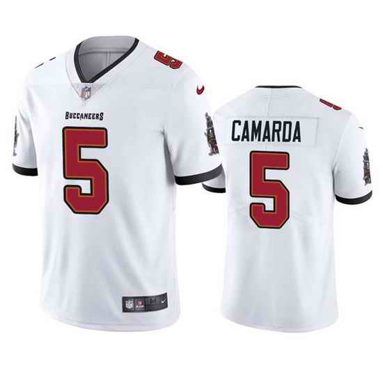 Men Tampa Bay Buccaneers #5 Jake Camarda White Vapor Untouchable Limited Stitched Jersey->tampa bay buccaneers->NFL Jersey