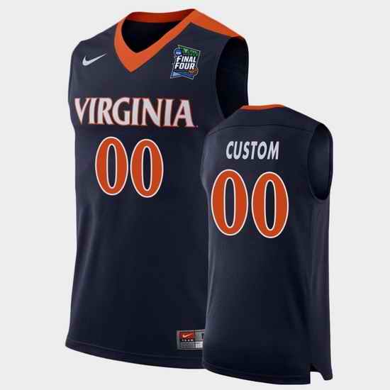 Virginia Cavaliers Custom Navy 2019 Final Four Replica Jersey->->Custom Jersey