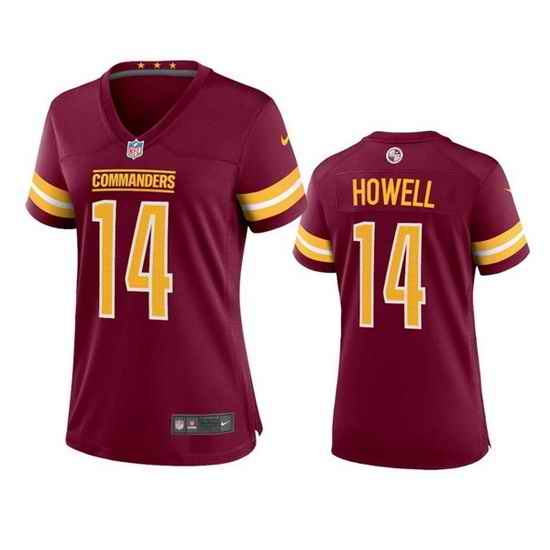Women Washington Commanders #14 Sam Howell 2022 Burgundy Game Stitched Jersey 28Run Small 2->youth nfl jersey->Youth Jersey