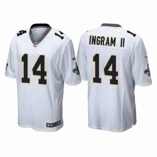 Men Nike New Orleans Saints Mark Ingram II #14 White Limited jersey->new orleans saints->NFL Jersey