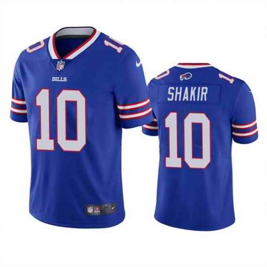 Men's Buffalo Bills #10 Khalil Shakir Blue Vapor Untouchable Limited Stitched Jersey->atlanta falcons->NFL Jersey
