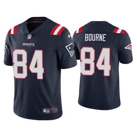Men u2018s New England Patriots #84 Kendrick Bourne 2021 Navy Vapor Untouchable Limited Stitched Jersey->new england patriots->NFL Jersey