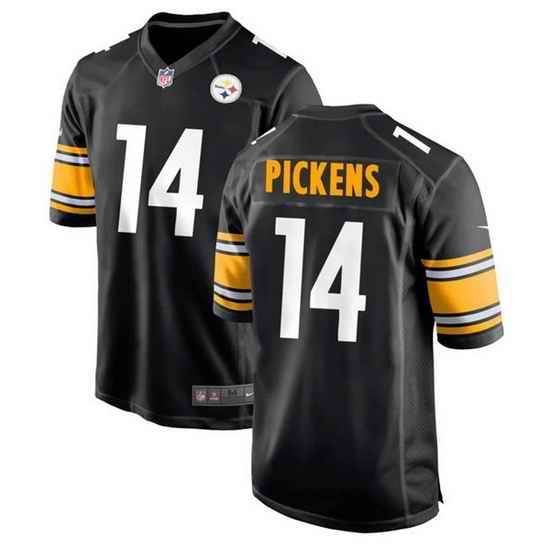 Men Pittsburgh Steelers #14 George Pickens Black Stitched Jerse->pittsburgh steelers->NFL Jersey