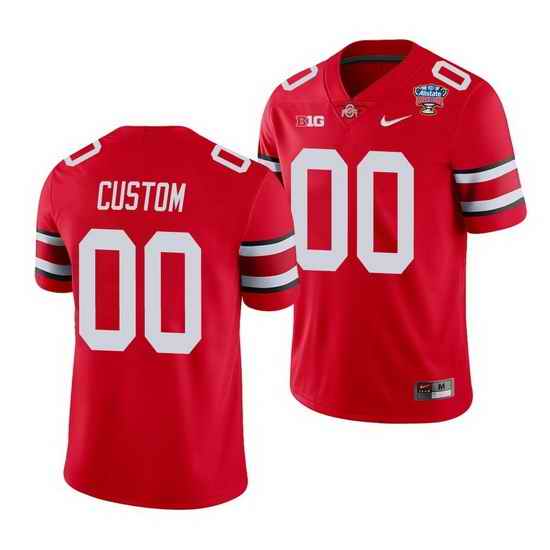 Ohio State Buckeyes Custom Scarlet 2021 Sugar Bowl College Football Jersey->->Custom Jersey
