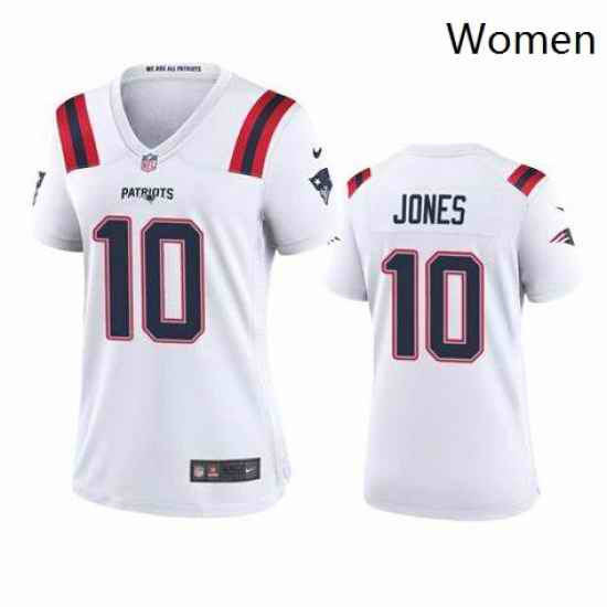 Women Nike New England Patriots Mac Jones White Vapor Limited Jersey->youth nfl jersey->Youth Jersey