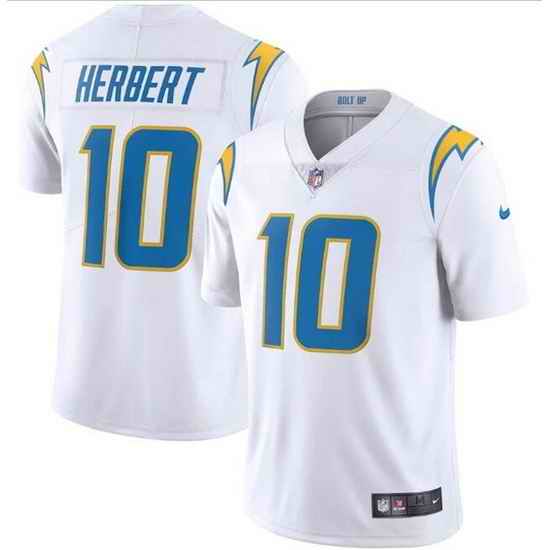 Youth Los Angeles Chargers #10 Justin Herbert White Vapor Untouchable Limited Stitched Jersey->youth nfl jersey->Youth Jersey