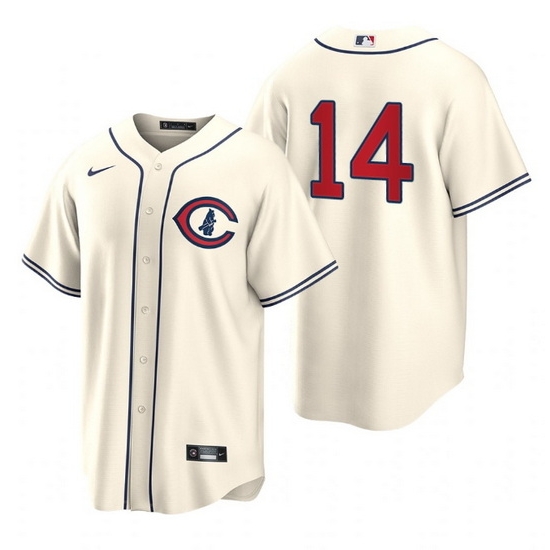 Men Chicago Cubs #14 Ernie Banks 2022 Cream Field Of Dreams Cool Base Stitched Baseball Jersey->chicago cubs->MLB Jersey