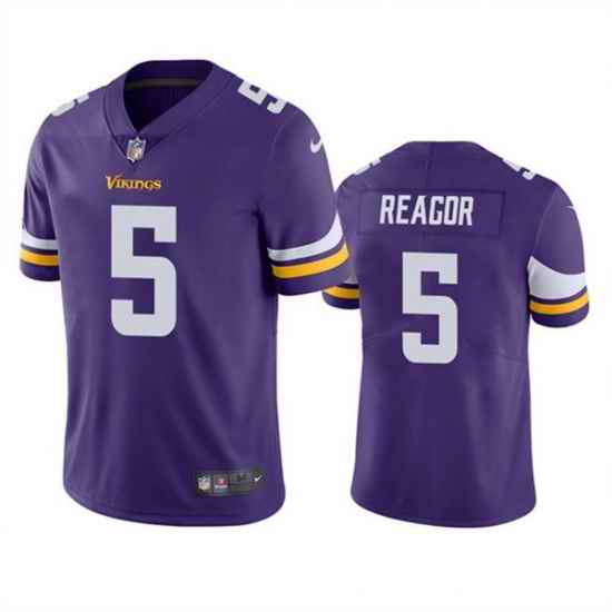 Men's Minnesota Vikings #5 Jalen Reagor Purple Vapor Untouchable Stitched Jersey->los angeles chargers->NFL Jersey