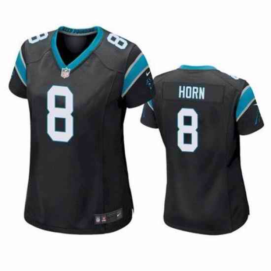 Women Carolina Panthers #8 Jaycee Horn Black Stitched Football Limited Jersey->youth nfl jersey->Youth Jersey