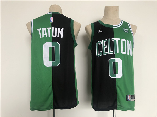 Men's Boston Celtics #0 Jayson Tatum 2022 Green/Black Stitched Jersey->golden state warriors->NBA Jersey
