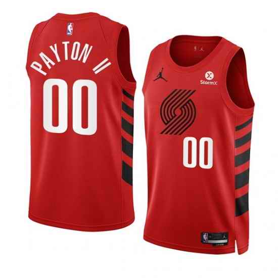 Men Portland Trail Blazers #00 Gary Payton II 2022 #23 Red Statement Edition Swingman Stitched Basketball Jersey->portland trail blazers->NBA Jersey