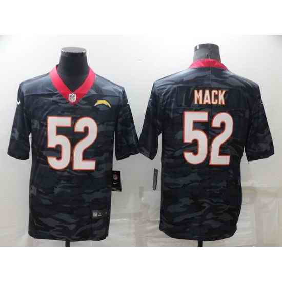 Men Los Angeles Chargers #52 Khalil Mack Camo Limited Stitched jersey->los angeles chargers->NFL Jersey
