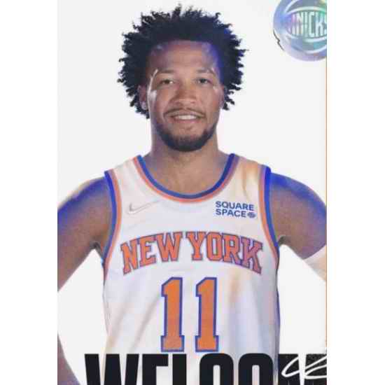 Men Nike New York Knicks Jalen Brunson White 75th anniversary Home Stitched NBA jersey->new york knicks->NBA Jersey