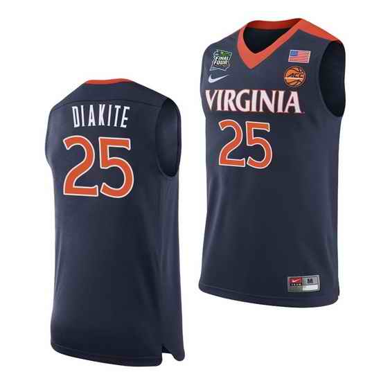 Virginia Cavaliers Mamadi Diakite Navy Home Men'S Jersey->virginia cavaliers->NCAA Jersey