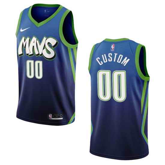 Men Women Youth Toddler Dallas Mavericks Blue Drift Custom Nike NBA Stitched Jersey->customized nba jersey->Custom Jersey