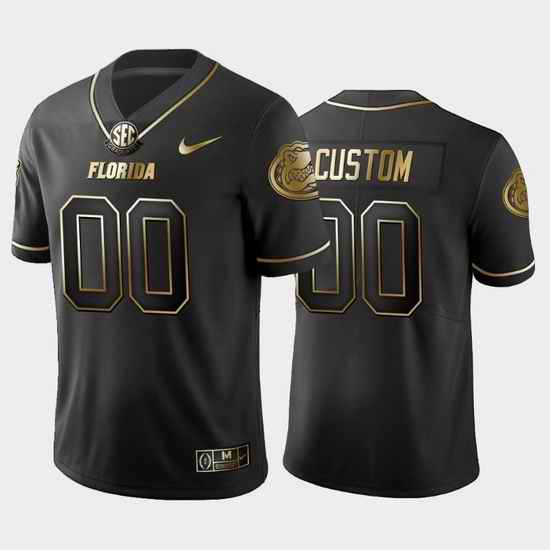 Florida Gators Custom Black 2019 Golden Edition Men'S Jersey->->Custom Jersey
