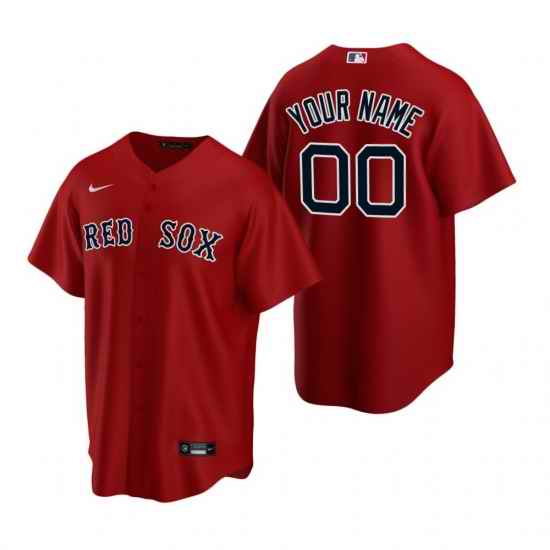 Men Women Youth Toddler Boston Red Sox Custom Nike Red 2020 Stitched MLB Cool Base Jersey->customized mlb jersey->Custom Jersey