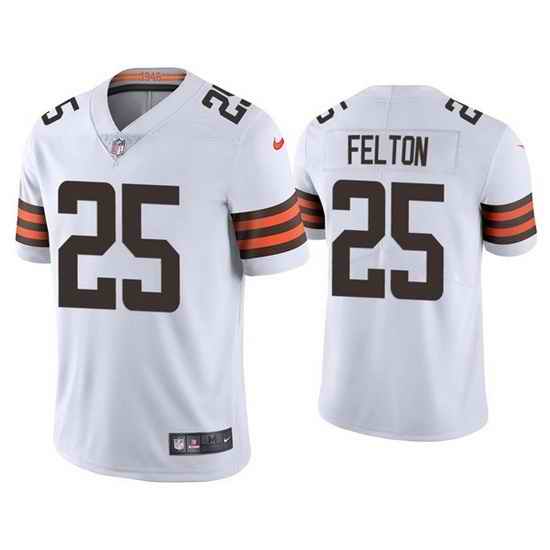 Youth Cleveland Browns #25 Demetric Felton White Vapor Untouchable Limited Stitched Jersey->youth nfl jersey->Youth Jersey