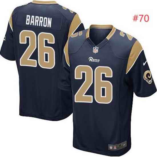Men Nike Los Angeles Rams Alex Barron Dark Blue Vapor Untouchable Limited Jersey->cincinnati bengals->NFL Jersey