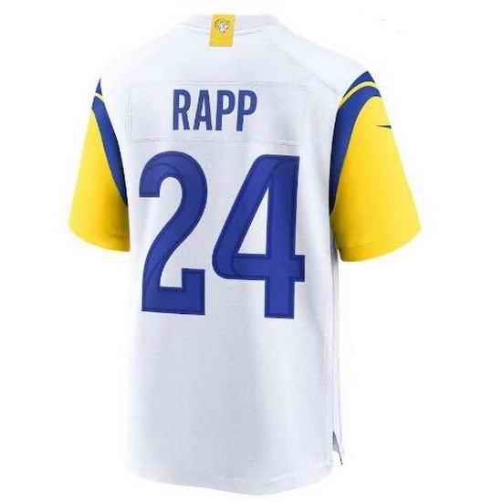 Youth Los Angeles Rams #24 Taylor Rapp White Stitched Football Limited Jersey->youth nfl jersey->Youth Jersey