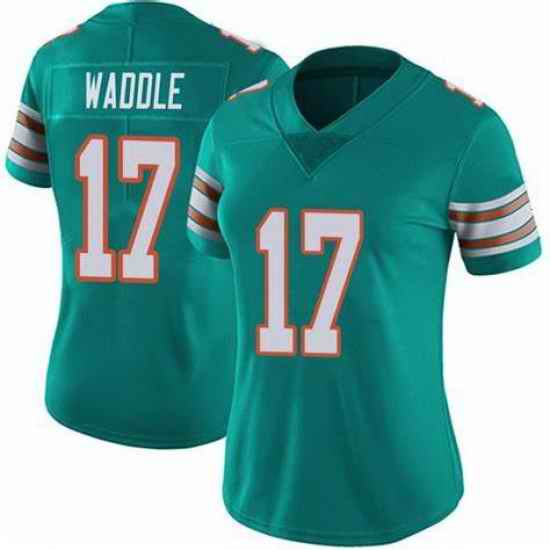 Women's Miami Dolphins #17 Jaylen Waddle Vapor Untouchable Stitched Jersey->women nfl jersey->Women Jersey