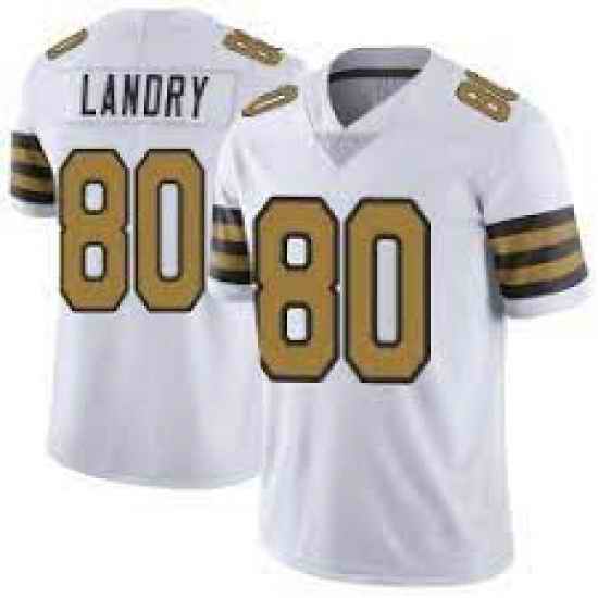 Men Nike New Orleans Saints Jarvis Landry  Legend White Color Rush Jersey->new york jets->NFL Jersey
