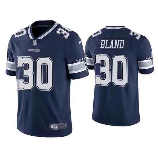 Men Dallas Cowboys #30 DaRon Bland Navy Vapor Limited Stitched Jersey->dallas cowboys->NFL Jersey