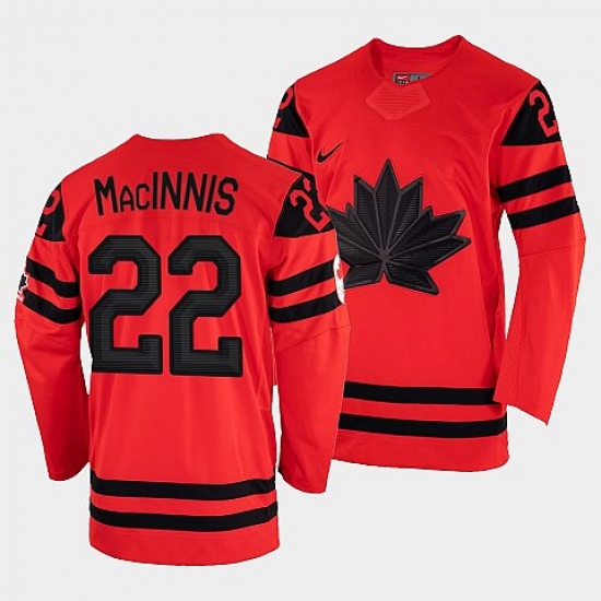 Men's Canada Hockey Al MacInnis Red 2022 Winter Olympic #22 Gold Winner Jersey->2022 canada winter olympic->NHL Jersey
