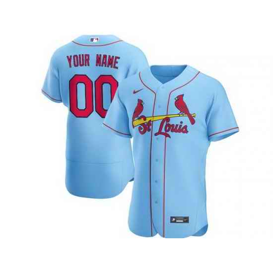 Men Women Youth Toddler St.Louis Cardinals Light Blue Custom Nike MLB Flex Base Jersey->customized nba jersey->Custom Jersey